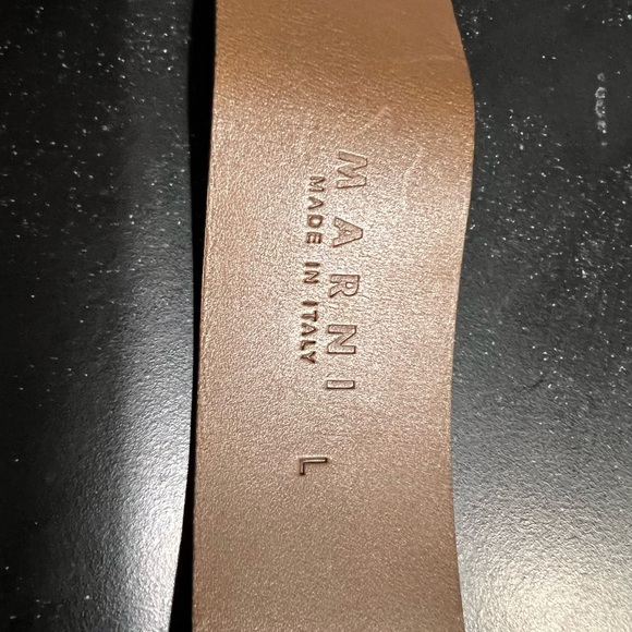 Marni Brown Belt with Slotted Buckle main image 6